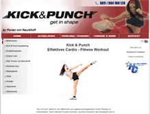 Tablet Screenshot of kickandpunch.com